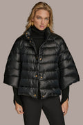 3/4 SLEEVE DOWN PUFFER CAPE
